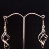 8-shaped-pure silver earrings