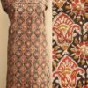 Black-and-red-bagru-hand-Block-printed-cotton-kurta-fabric