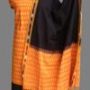 Black-and-yellow-pochampally-ikat-cotton-dress-material
