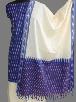 Blue-and-white-ikat-cotton-suit