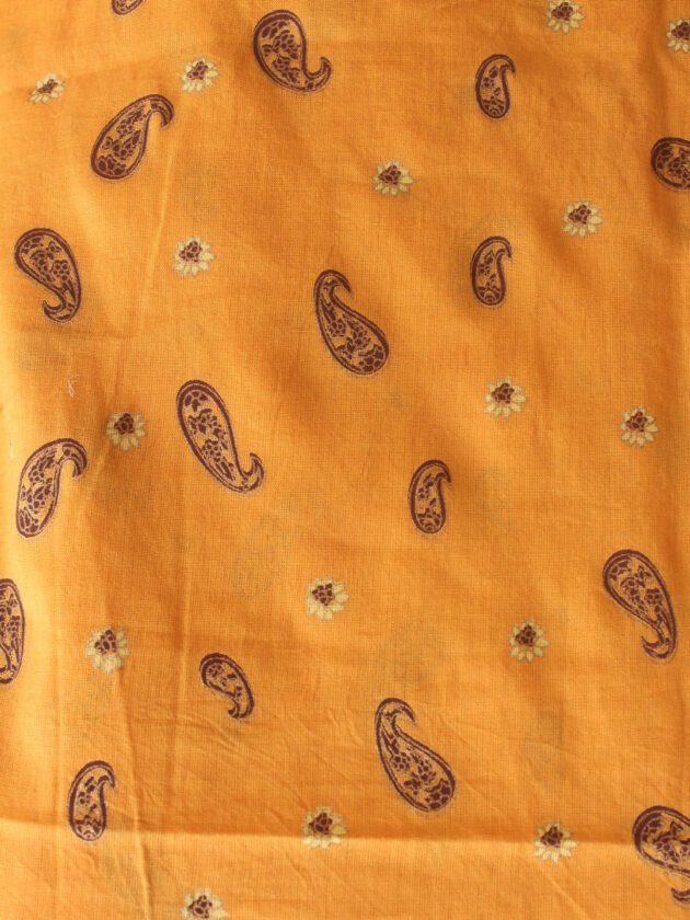 Burnt-orange-cotton-running-material