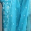 Cyan-blue-kota-cotton-chikankari-dress-material