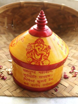 Ganesha-vishnu-sholk-red-yellow-wooden-sindura