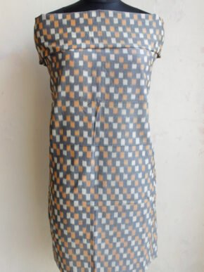 Gray-ikat-mercerized-cotton-kurta-fabric