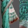 Green-warli-linen-saree