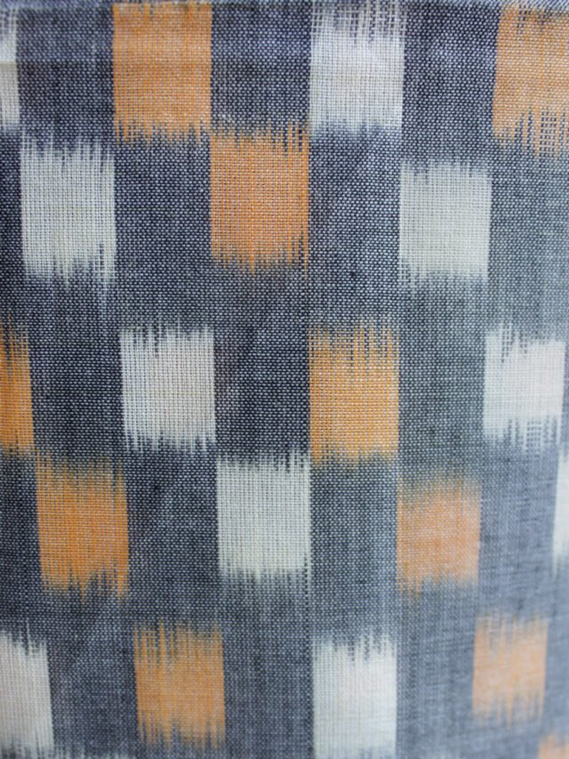 Grey-mercerized-cotton-ikat-unstitched-kurta