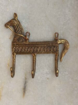 Horse-figurine-brass-hook-hanger