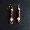 Long-Black-meenakari-earrings