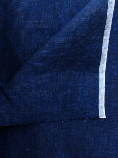 Navy-blue-linen-fabric