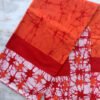 Orange-and-red-batik-cotton-saree