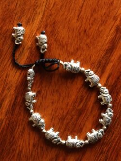 Oxidized-Silver-Finish-Elephant-design-necklace