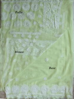 Pale-yellow-jorjet-chikankari-embroidered-sari