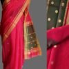 Pink-and-green-zari-chanderi-silk-saree