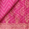 Pink-and-off-white-hand-block-print-cotton-mul-sari