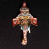 Pink-mukut-brass-ganesha-wall-hanging