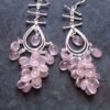 Pink-stone-pure-silver-earrings