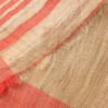 Red-and-Beige-ghicha-tassar-silk-sari