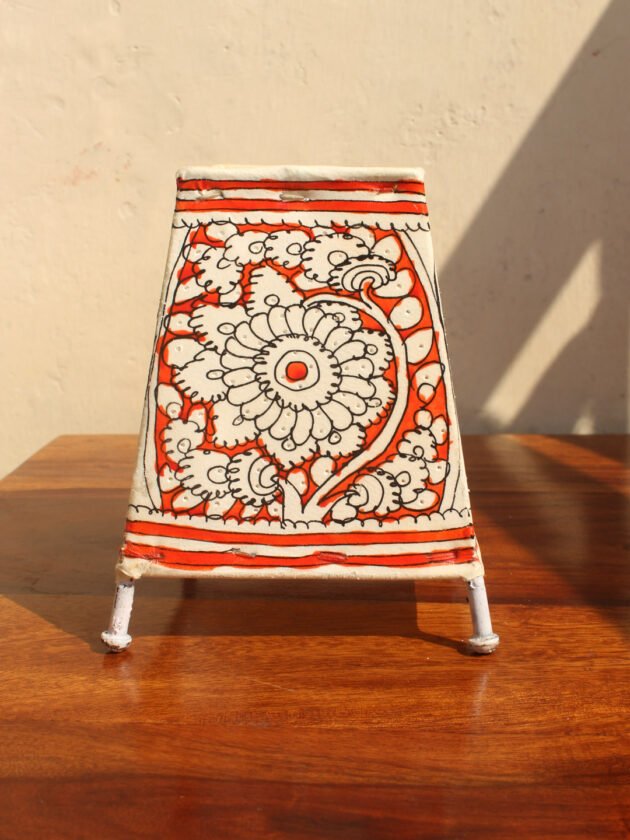 Red-and-white-small-rectangular-bed-side-lamp