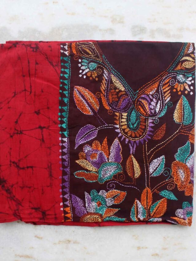 Red,-brown-batik-kanthawork-cotton-fabric