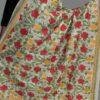 Red-yellow-roses-kanthawork-tussar-silk-dupatta-Shilphaat