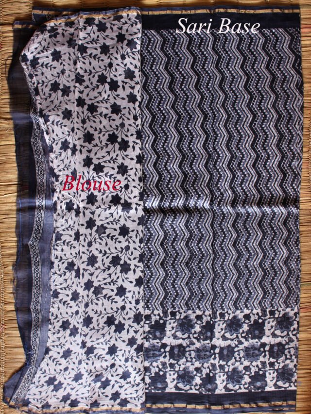 Rose-palla-chanderi-indigo-saree
