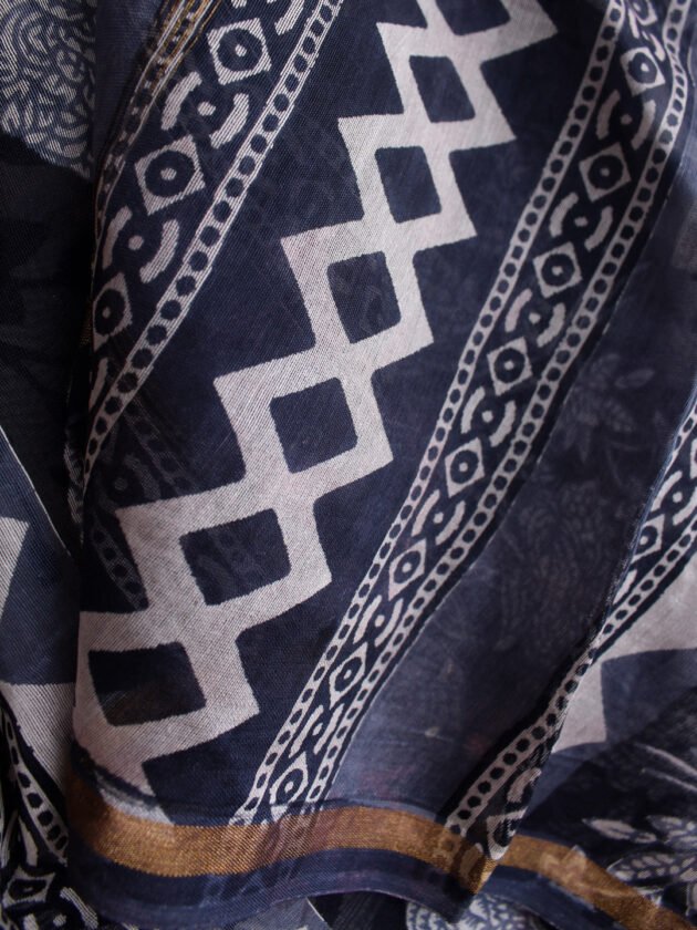 Rose-palla-indigo-silk-cotton-sari