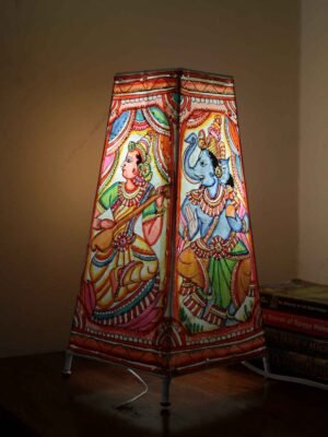Saraswati-ganesha-tholu-bommalata-rectangular-lamp