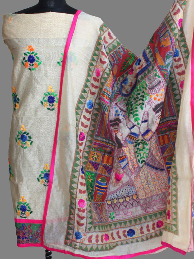 Sujani-handembroidered-dress-material