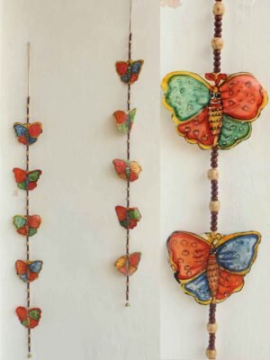 Tholu-bommalata-Handpainted-butterfly-toran at Shilphaat.com