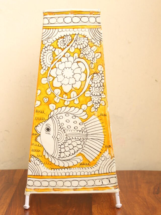 Yellow-fish-big-tholu-bommalata-bed-side-lamp
