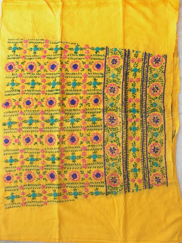 Yellow-phulkari-bottom-fabric
