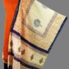 bagru-block-printed-orange-blue-chanderi-dress-material