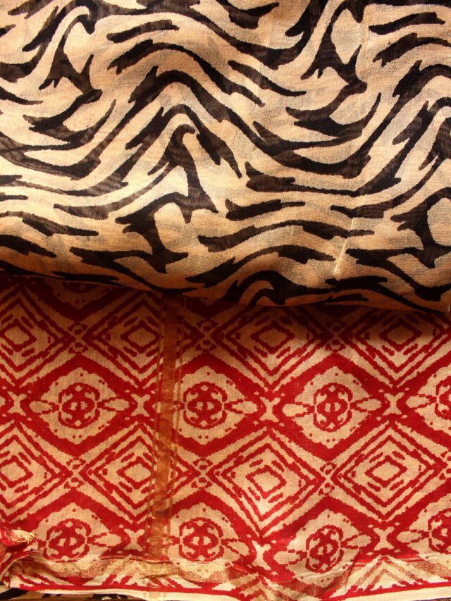 black-and-red-bloack-printed-chanderi-suit-set