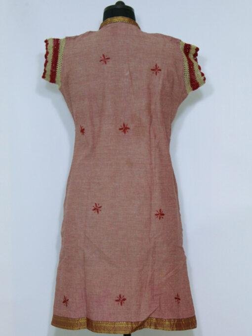 brick-red-cotton-embroidered-kurti