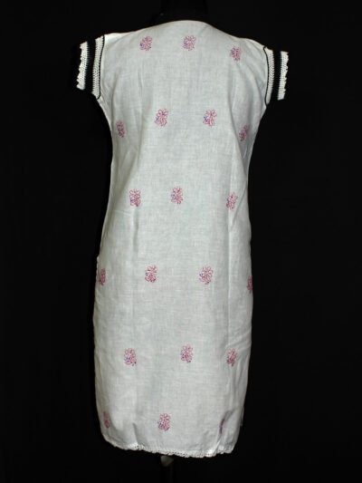 crochet-and-chikankari-embroidered-white-cotton-ladies-kurta