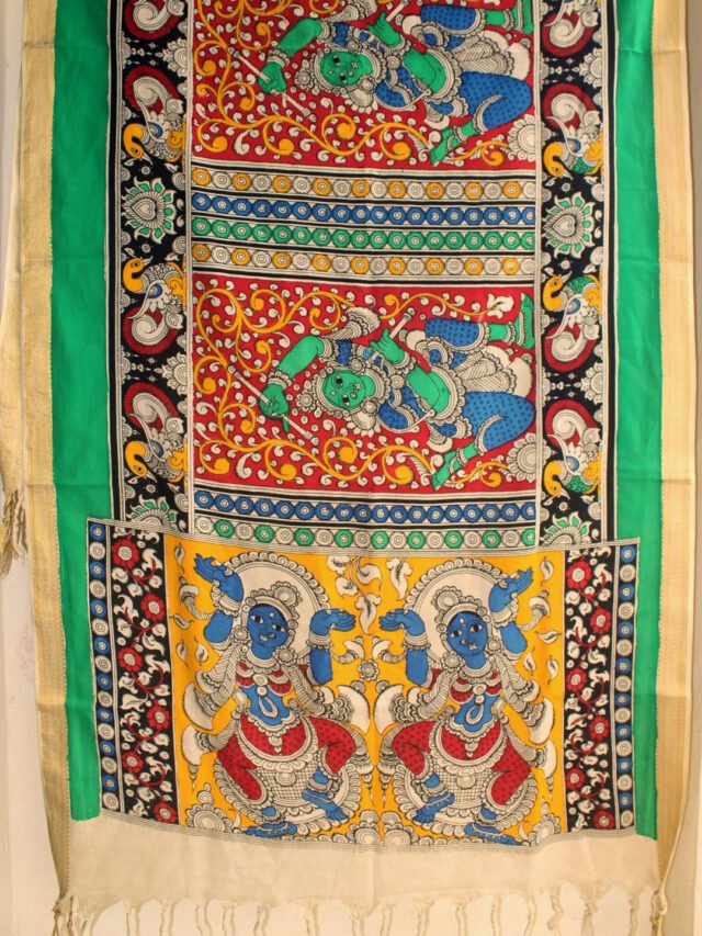dancers-pen-work-kalmakari-zari-border-cotton-dupatta