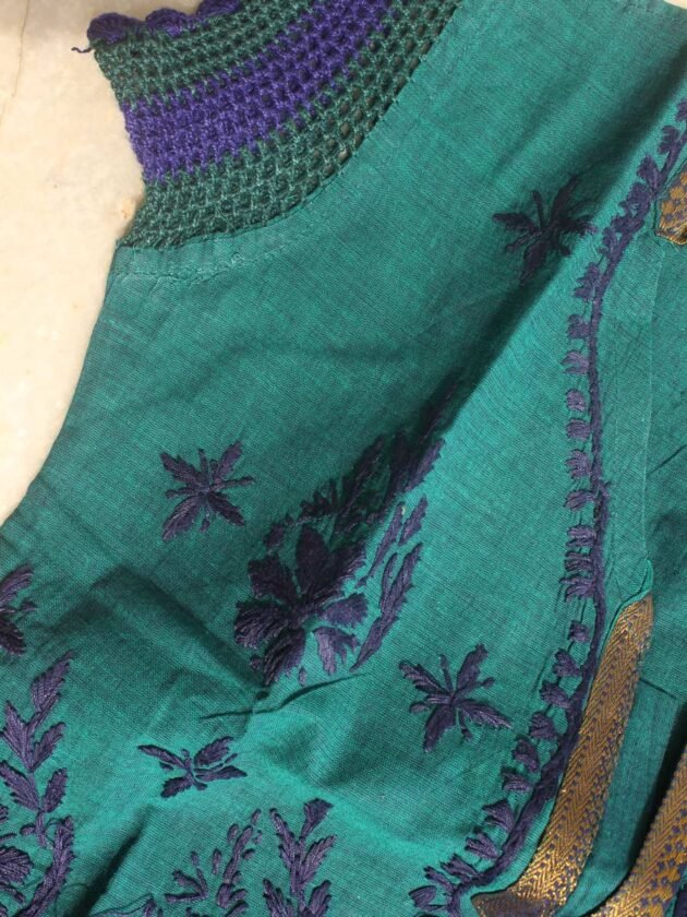 dark-green--cotton-ladies-kurta.Shilpaat
