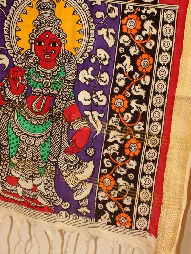 faces-handpainted-kalamkri-cotton-dupatta-