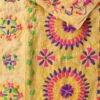 fawn-brown-cotton-phulkari-pant-fabric.Shilphaat