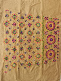 fawn-brown-fulkari-embroidered-salwar-fabric-Shilphaat
