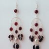 garnet-pure silver dangler-2