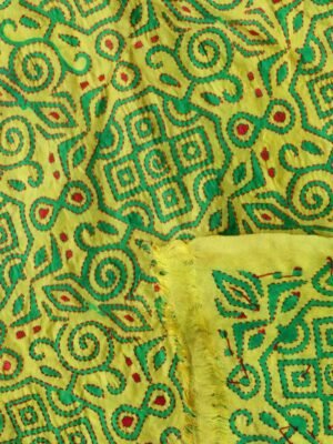green-and-yellow-block-printed-kanthawork-silk-dupatta