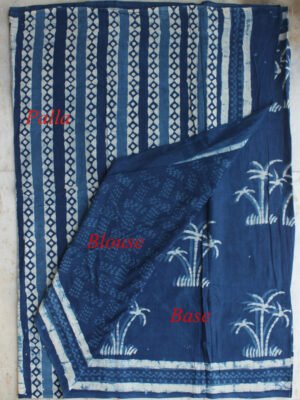 indigo-block-printed-mul-cotton-saree