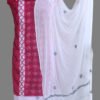 magenta-and-white-chikankari-cotton-dress-material