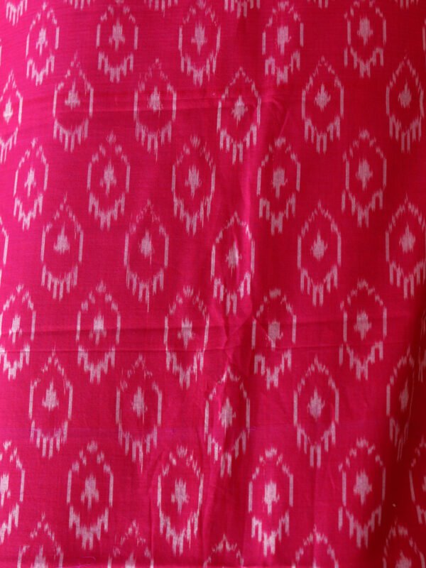Magenta mercerized Cotton Ikat Kurta Fabric – Shilphaat.com