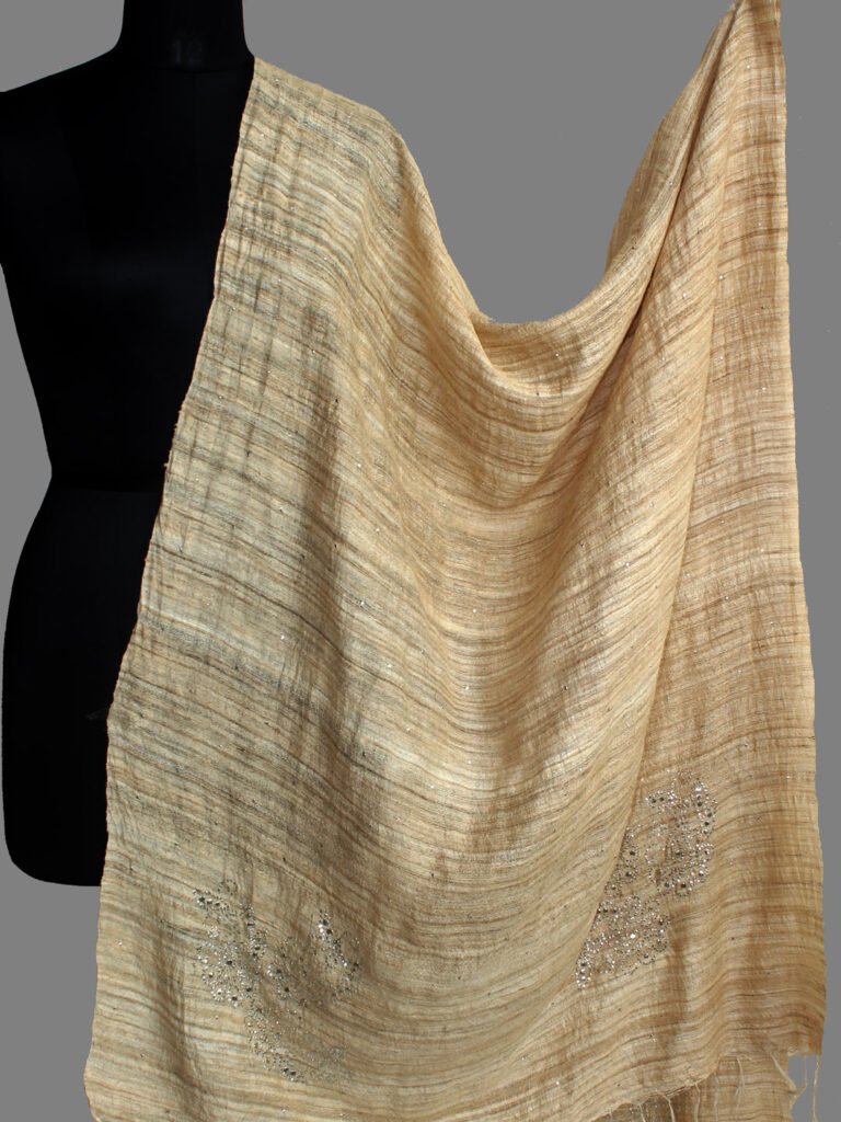 Tussar Silk Dupatta with Banarasi Unstitched Set main image 0