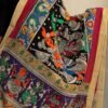 multicolour-traditional-kalamkari-handpainted-manglagiri-cotton-dupatta-