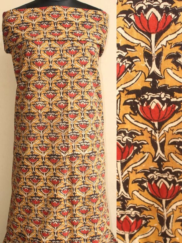 mustard-yellow-bagru-hand-block-print-natural-dyed-fabric