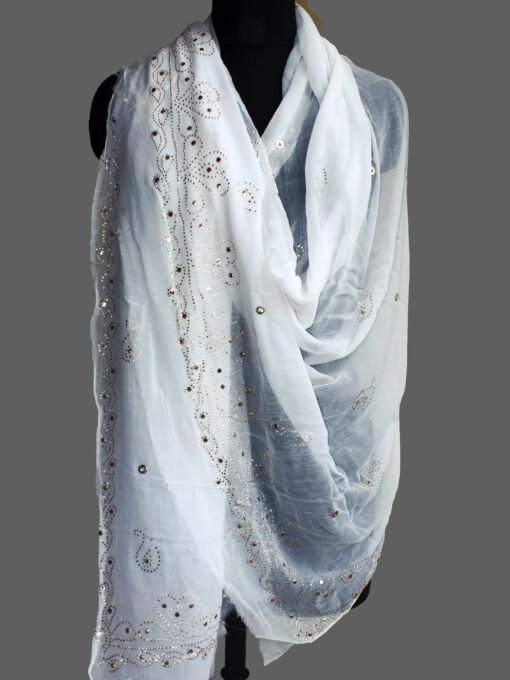 paisley-mukesh-embroidery-white-georgette-dupatta
