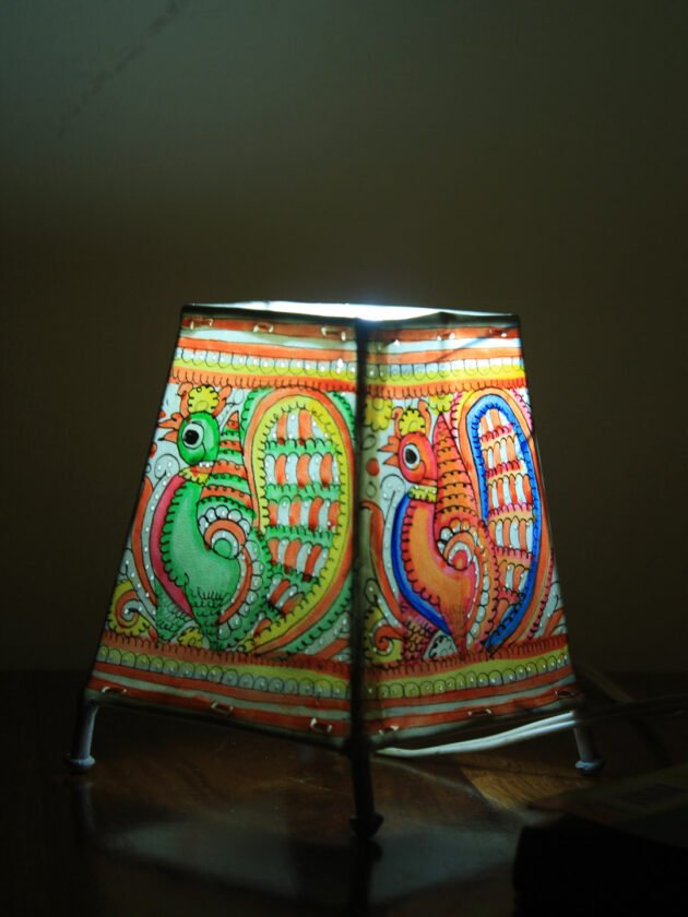 peacock-small-trapezoid-tholu-bommalata-lamp